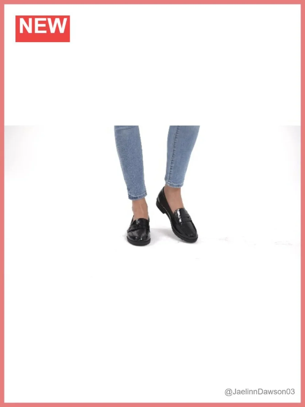 Womens Penny Loafer Flats Cushioned Insole Flexible Lug Outsole